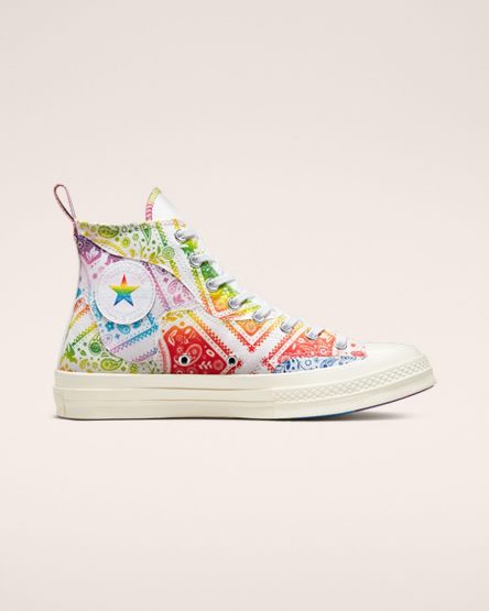 Men's Converse Chuck 70 Pride High Top Shoes White / Red | AU 60931M